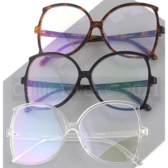 Miz Clearly Smart: Oversized Cat eye Glaases - Picture 2 of 8
